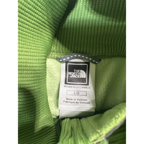 The North Face Women’s Fleece Jacket Green Full Zip TKA 100 Lightweight Size Lg - Picture 3 of 6
